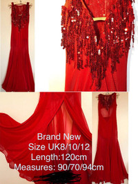 2 Red ballroom dresses
