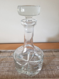 Krosno Crystal Decanter Made in Poland Heavy Barware Cocktails