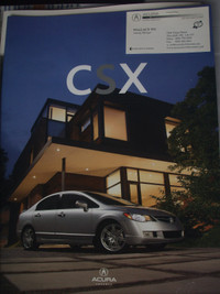 2007 Acura CSX catalog & much more goodies for sale