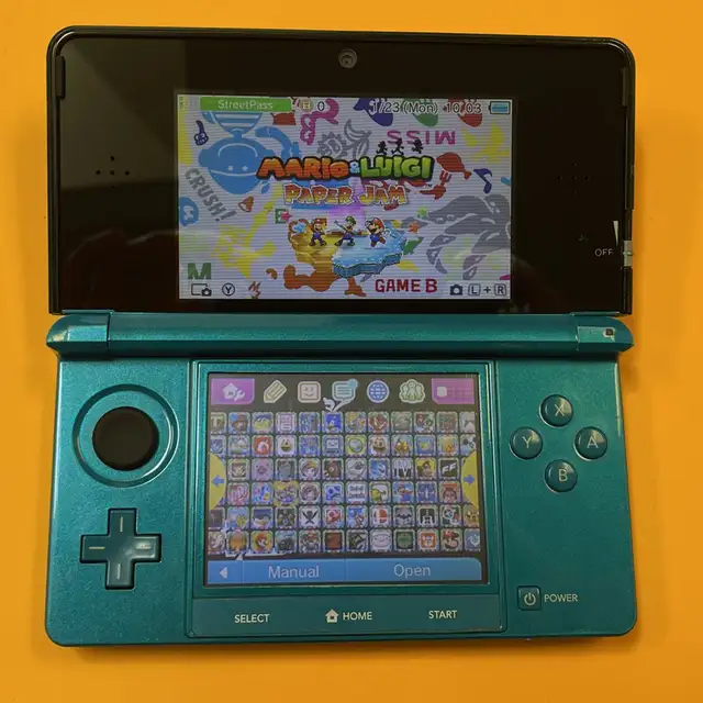 Original Teal Nintendo 3DS • Vibrant Shell • Fully Tested