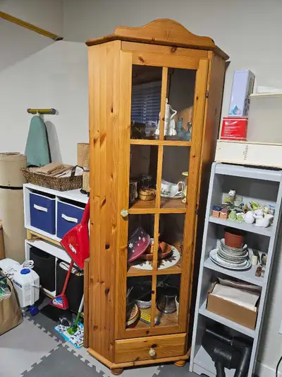Pine Corner Cabinet, View more