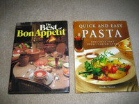 Bon Appetit & Easy Pasta Hardcover Cookbooks - set of 2