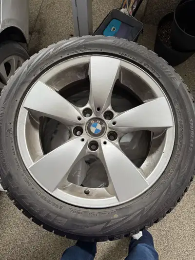 4 winter tires in excellent shape on BMW rims 225/50 R 17 Rim size 17x8 Bolt Pattern 5x120 Price is...
