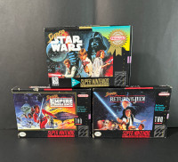 Nintendo SNES Super Star Wars Trilogy *BOXES & MANUALS ONLY*