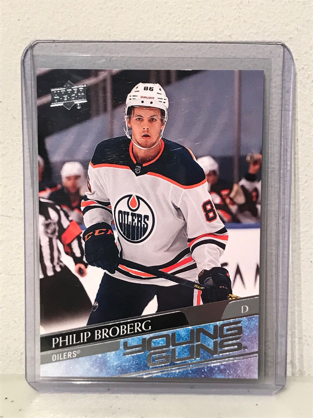 Philip Broberg Young Guns NHL Hockey Rookie Card Edmonton Oilers in Arts & Collectibles in Ottawa
