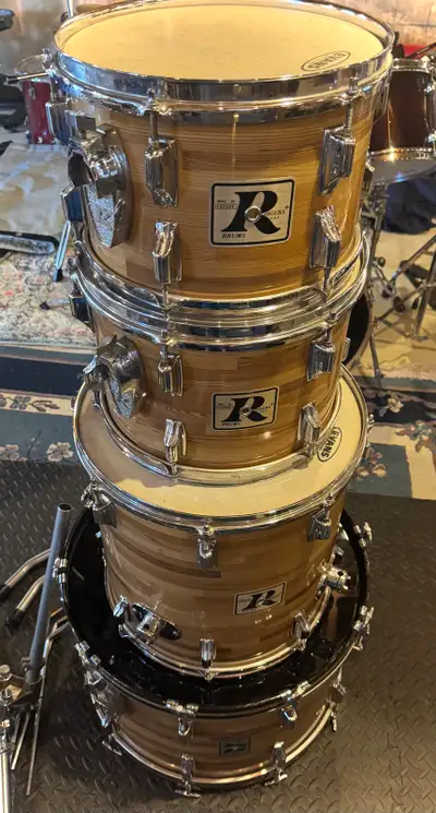 Rogers Big R Butcher Block 4pc Drum Kit, View more