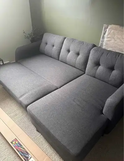 Structube Reversible sectional couch/sofa(will deliver), View more