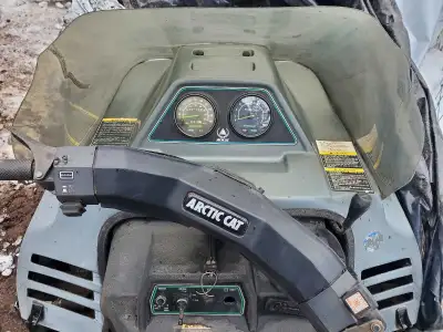 Yes, it's available. Located in Gray creek. Suzuki Made, liquid cooled 440 twin engine. I believe it...