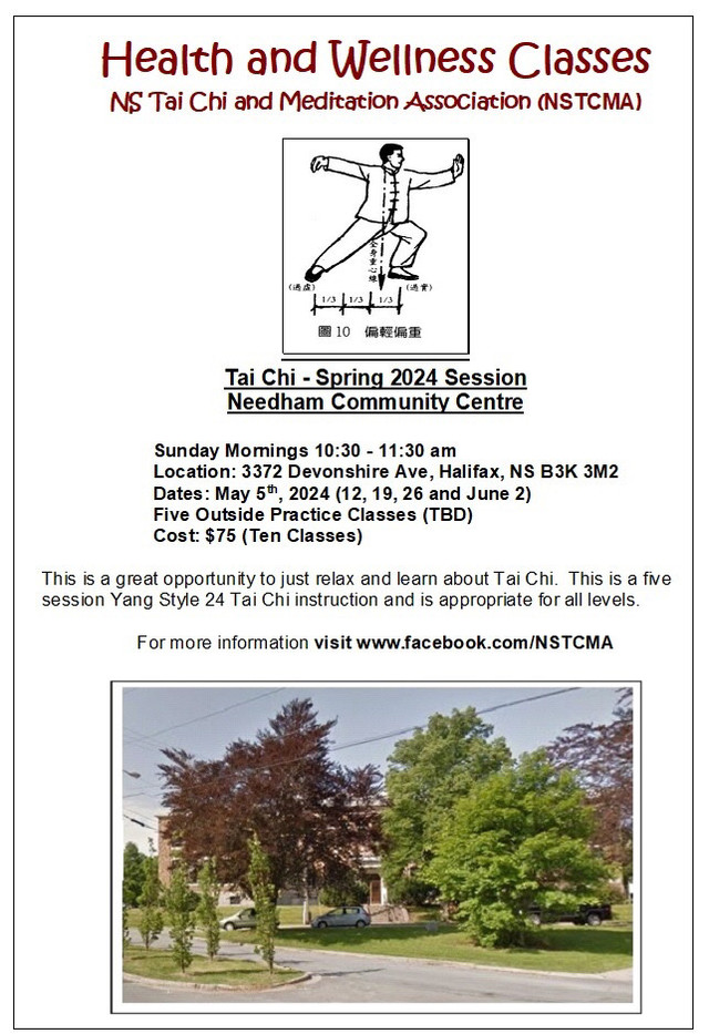 Tai Chi Classes Start May, 5th 2024 Beginner and Continuing  in Classes & Lessons in City of Halifax - Image 3