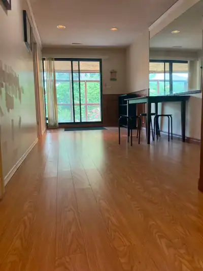 Ground level, seperate entrance, one bedroom insuite washroom, step to subway in 8mins, large living...
