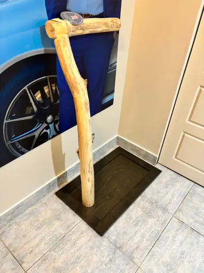 Natural Aspen Wood Bird Tree Stand – One-of-a-Kind Design FOR SALE Unique, natural Aspen wood bird t...