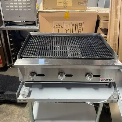 Commercial 36" Manual Radiant Charbroiler -35,000 BTUs/Burner, View more