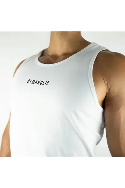 Gymaholic Original Tank Top - White (Men's), View more