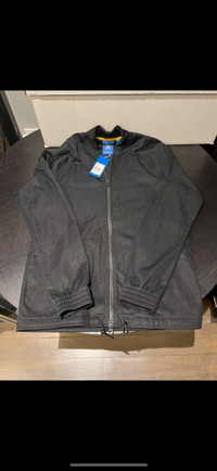 Adidas all black zip up style jacket NEW with tags mens size sma