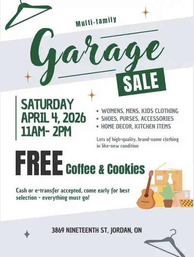 GARAGE SALE Today from 11am - 2pm, View more