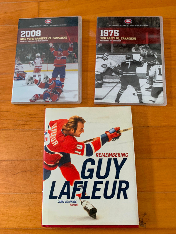 Montreal Canadiens Guy LaFleur Book-DVDs in Hockey in City of Halifax