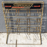 MAXELL BATTERIES ADVERTISING HANGING RACK AND DISPLAY $45