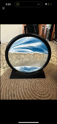 Seascape Hourglass Toy - Sand Art Liquid Motion Timer - Desktop 