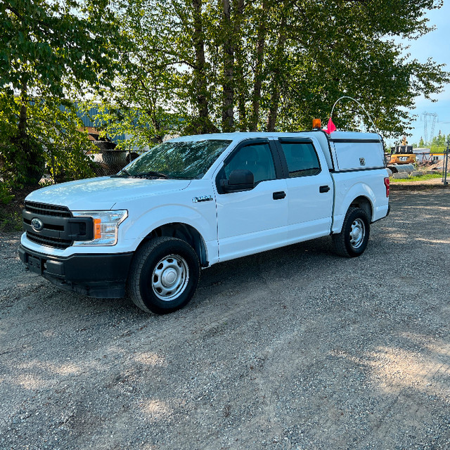 2018 FORD F150 CREW CAB  4x4 WITH CANOPY, 57,000 Kms. in Cars & Trucks in Prince George