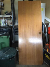 One mahogany door 30 by 80, no scrathes