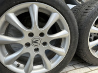 Tsx oem 17 inch wheels and tires 