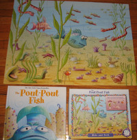 Pout-Pout Fish hardcover book and Floor Puzzle Teacher Resource
