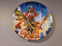 Franklin Mint Wizard and Dragon 12 Plate Series