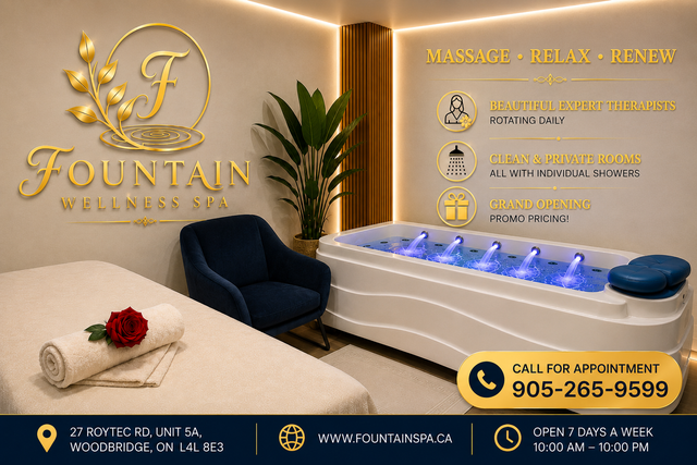 Best New Massage Spa Woodbridge Vaughan - Fountain Wellness Spa in Massage Services in Markham / York Region - Image 4