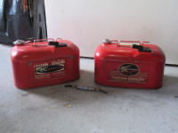 Mercury Outboard 5 gallon steel gas cans (2)