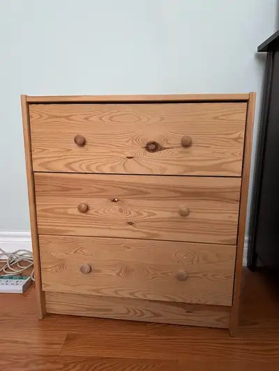 ikea 3 drawer chest solid wood, View more