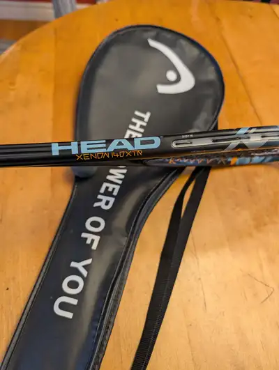 New HEAD squash racket for sale. In excellent condition. $75 Cannot play anymore.