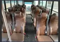 LUXURY LEATHER seats on a city school bus for sale 