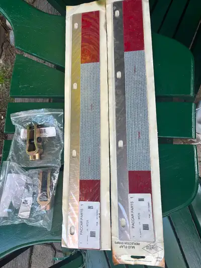 New Mud Flap Reflector Strips (2 Pairs) + Mounting Hardware, View more