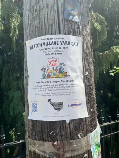 Weston Annual Community Garage Yard Sale, View more