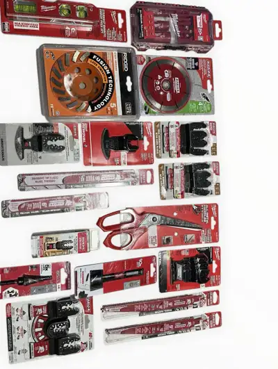 Milwaukee & Diablo Tool Lot Blades Step Bit etc, View more