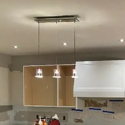 Stunning 3-Light Schonbek Pendant w/ Swarovski Crystals, View more