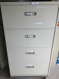 4 Drawer Lateral File Cabinets 30" wide.
