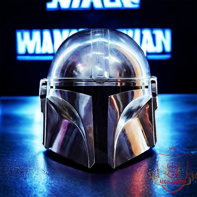 Steel Mandalorian helmet christmas gift star wars cosplay din in Hobbies & Crafts in Markham / York Region - Image 2