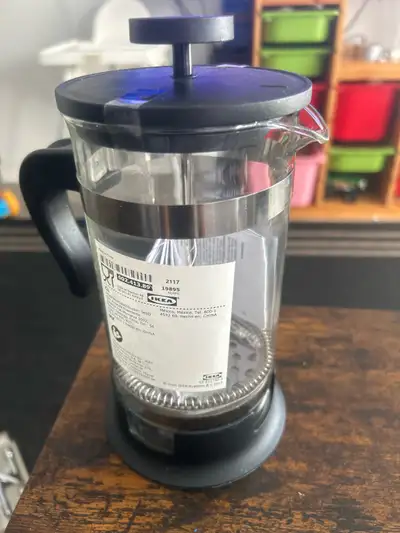 Brew the perfect cup with this IKEA French Press! This stylish and functional press can brew up to 4...