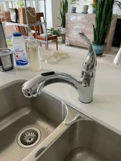 MOEN Single-Handle Pull-Out Sprayer Kitchen Faucet, View more