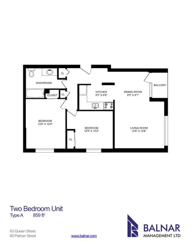 We are pleased to announce the availability of a newly renovated two-bedroom apartment on January 1s...