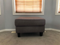 Silver Grey Ariel Ottoman