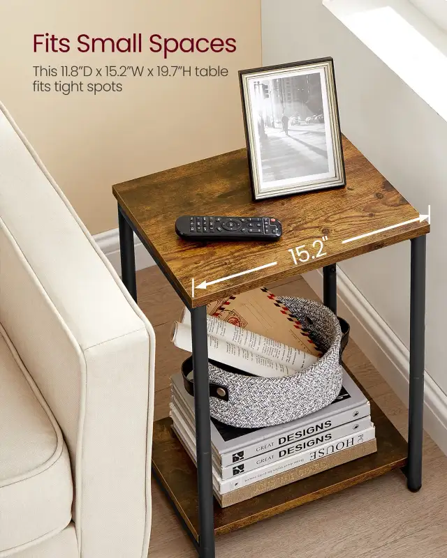 VASAGLE Industrial Side Tables – Set of 2 in Other Tables in Oshawa / Durham Region - Image 7