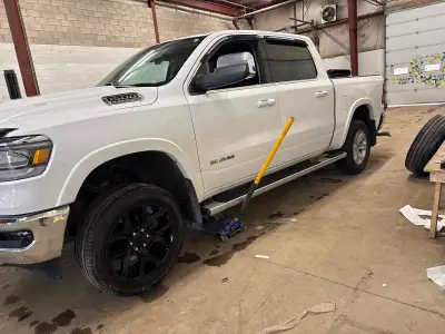 Ram Sport wheels with pirelli scorpion verde 285/45R22 8/32 left on tires looking for a more flush s...