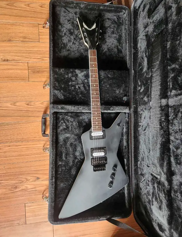 Dean Explorer Satin Black 6 string electric guitar.  in Guitars in Edmonton - Image 6