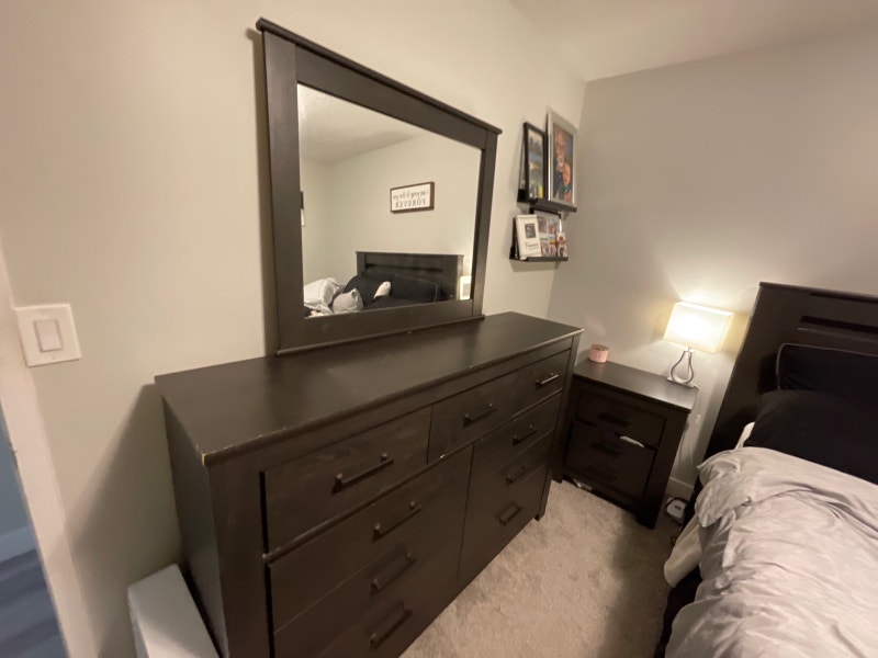 4 Piece Bedroom Set— Dresser w/ Mirror, Chest and Nightstand x2