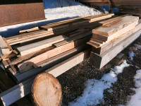 Dimensional Ash hardwood lumber 