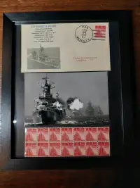U.S framed ww2 collectables 
