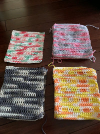 Hand made crochet dishcloths
3 for 10 