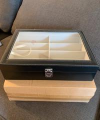 Leather Multi Sunglasses Organizer Box